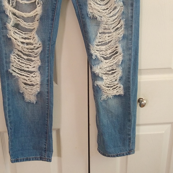 Machine Hi rise skinny distressed jeans size 28 - Picture 4 of 10